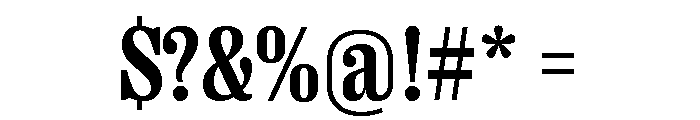 Right Serif Variable 19 Font OTHER CHARS