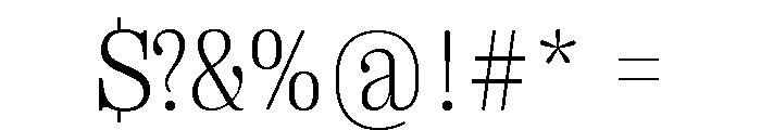 Right Serif Variable 22 Font OTHER CHARS