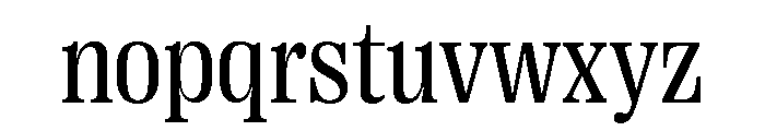 Right Serif Variable 24 Font LOWERCASE
