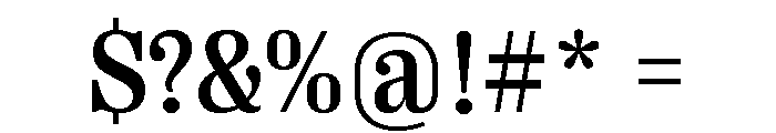 Right Serif Variable 25 Font OTHER CHARS