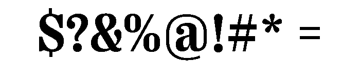 Right Serif Variable 26 Font OTHER CHARS