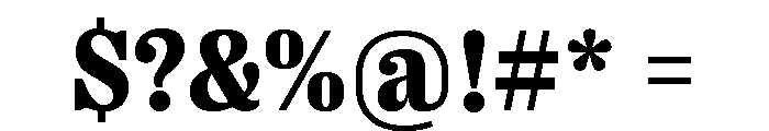 Right Serif Variable 27 Font OTHER CHARS