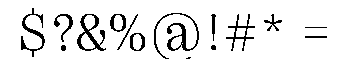 Right Serif Variable 30 Font OTHER CHARS