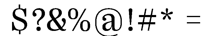 Right Serif Variable 31 Font OTHER CHARS