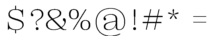 Right Serif Variable 36 Font OTHER CHARS