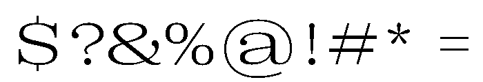 Right Serif Variable 44 Font OTHER CHARS