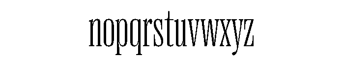 Right Serif Variable 8 Font LOWERCASE