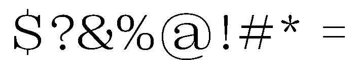 Right Serif Wide Variable 2 Font OTHER CHARS