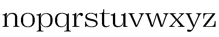 Right Serif Wide Variable 2 Font LOWERCASE