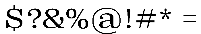 Right Serif Wide Variable 3 Font OTHER CHARS