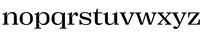 Right Serif Wide Variable 3 Font LOWERCASE