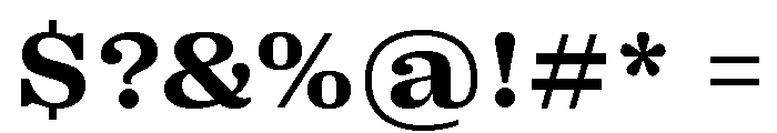 Right Serif Wide Variable 5 Font OTHER CHARS