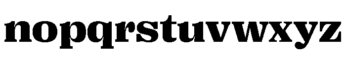 Right Serif Wide Variable 6 Font LOWERCASE