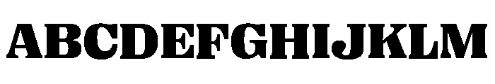 Right Serif Wide Variable 7 Font UPPERCASE