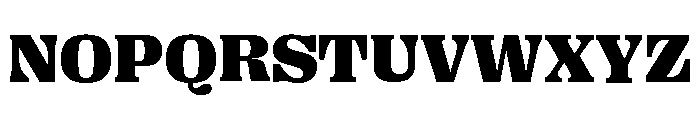 Right Serif Wide Variable 7 Font UPPERCASE