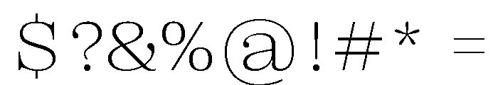 Right Serif Wide Variable Font OTHER CHARS