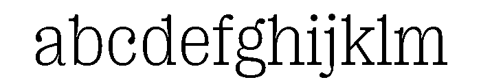 Right Slab Casual Variable FONT