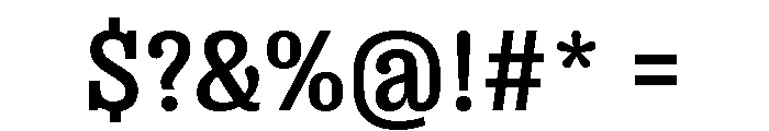 Right Slab Compact Medium Font OTHER CHARS