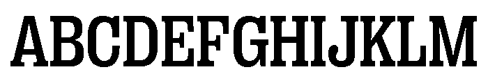 Right Slab Compact Medium Font UPPERCASE
