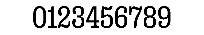 Right Slab Compact Variable 3 Font OTHER CHARS