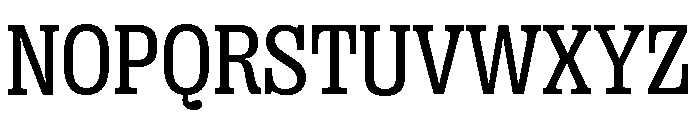 Right Slab Compact Variable 3 Font UPPERCASE