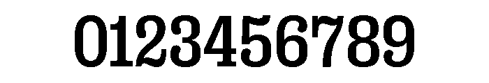 Right Slab Compact Variable 4 Font OTHER CHARS