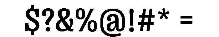 Right Slab Compact Variable 4 Font OTHER CHARS
