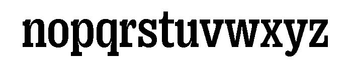 Right Slab Compact Variable 4 Font LOWERCASE