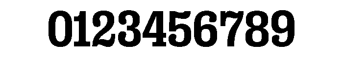 Right Slab Compact Variable 5 Font OTHER CHARS