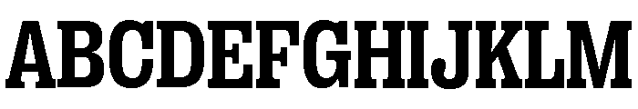 Right Slab Compact Variable 5 Font UPPERCASE