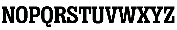 Right Slab Compact Variable 5 Font UPPERCASE