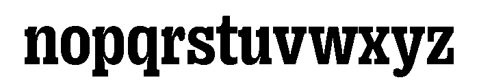 Right Slab Compact Variable 5 Font LOWERCASE