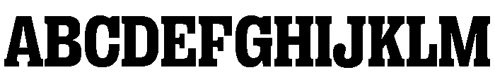 Right Slab Compact Variable 6 Font UPPERCASE