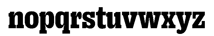 Right Slab Compact Variable 6 Font LOWERCASE