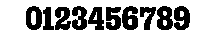 Right Slab Compact Variable 7 Font OTHER CHARS