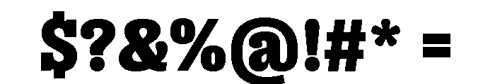 Right Slab Compact Variable 7 Font OTHER CHARS