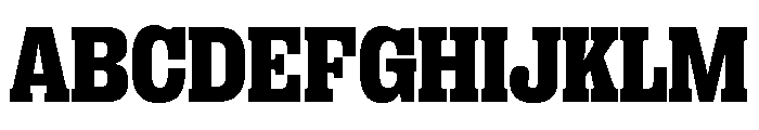Right Slab Compact Variable 7 Font UPPERCASE