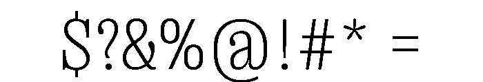 Right Slab Compact Variable Font OTHER CHARS