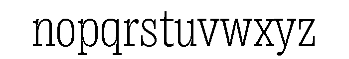 Right Slab Compact Variable Font LOWERCASE
