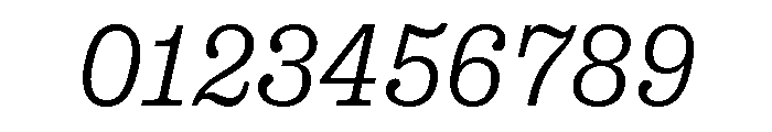 Right Slab Italic Variable 2 Font OTHER CHARS
