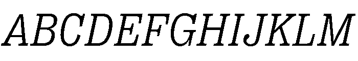 Right Slab Italic Variable 2 Font UPPERCASE