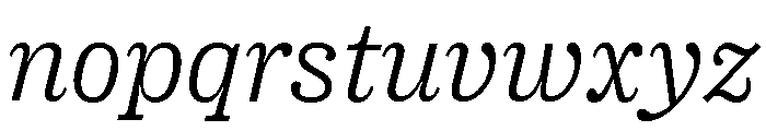 Right Slab Italic Variable 2 Font LOWERCASE