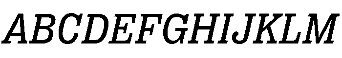 Right Slab Italic Variable 3 Font UPPERCASE