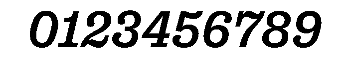 Right Slab Italic Variable 4 Font OTHER CHARS