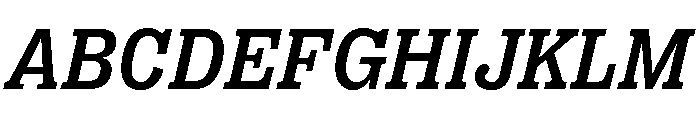 Right Slab Italic Variable 4 Font UPPERCASE