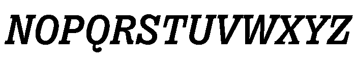 Right Slab Italic Variable 4 Font UPPERCASE