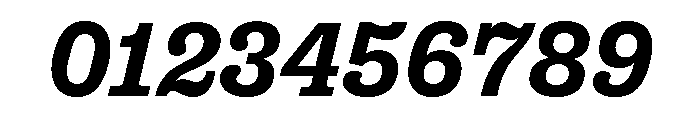 Right Slab Italic Variable 5 Font OTHER CHARS