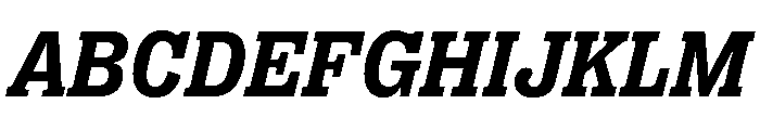 Right Slab Italic Variable 5 Font UPPERCASE