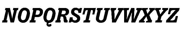 Right Slab Italic Variable 5 Font UPPERCASE