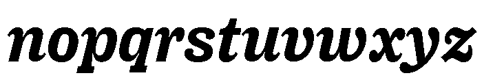 Right Slab Italic Variable 5 Font LOWERCASE